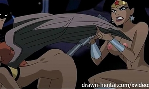Justice league manga - 2 women for batman shlong