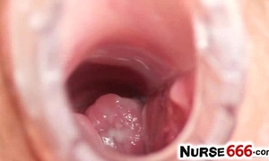 Pussy close-ups of naugthy nurse olga barz