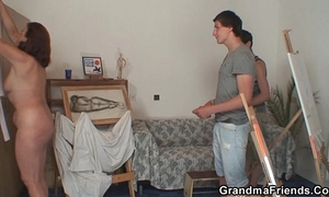 Granny pleases 2 juvenile painters