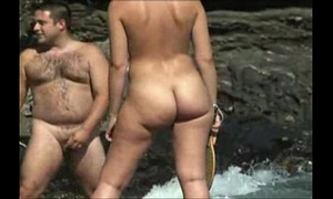 Nudist beach BBC slut - hirsute nudist
