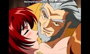 Hot manga redhead enjoys sex toy